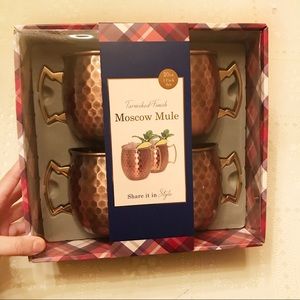 NEW Moscow Mule Mugs Tarnished Finish Set of 4
